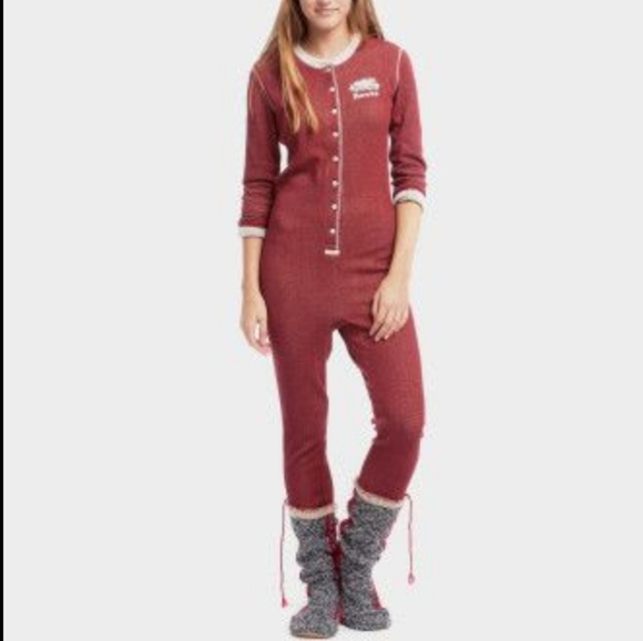 Roots waffle onesie pajamas PJs one piece